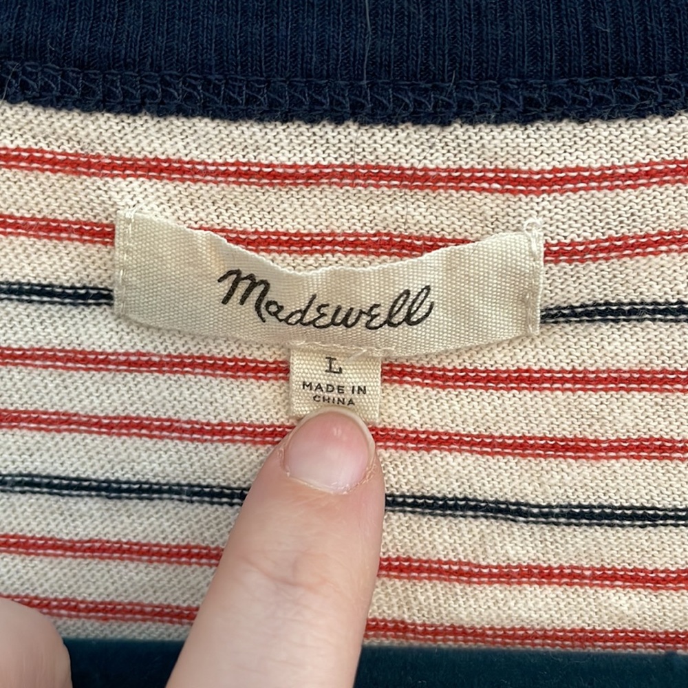 MADEWELL Striped Short Sleeve Shirt